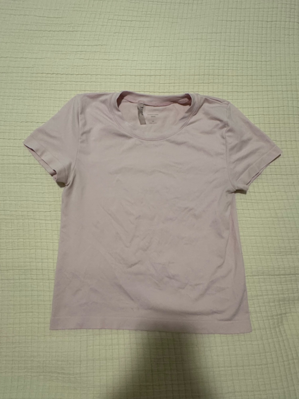Aritzia seamless light pink t shirt top
